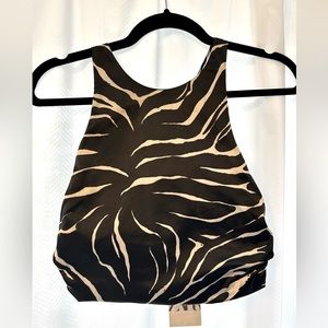 Zara satin halter top size xs